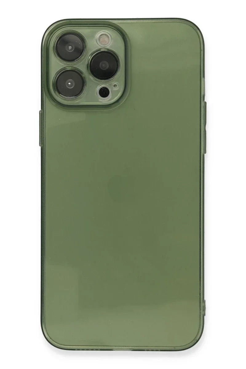 Apple iPhone 13 Pro Kılıf Fly Lens Silikon - Yeşil