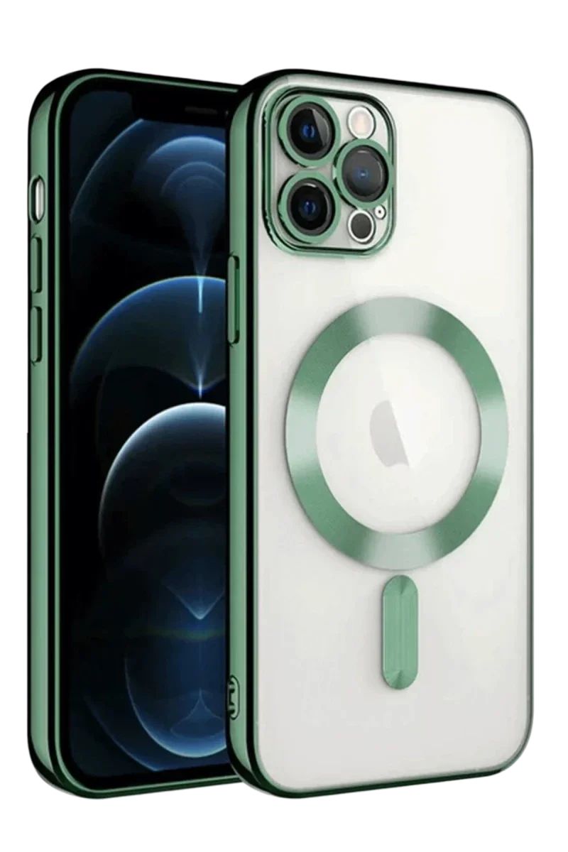 Apple iPhone 13 Pro Kılıf Kross Magneticsafe Kapak - Koyu Yeşil