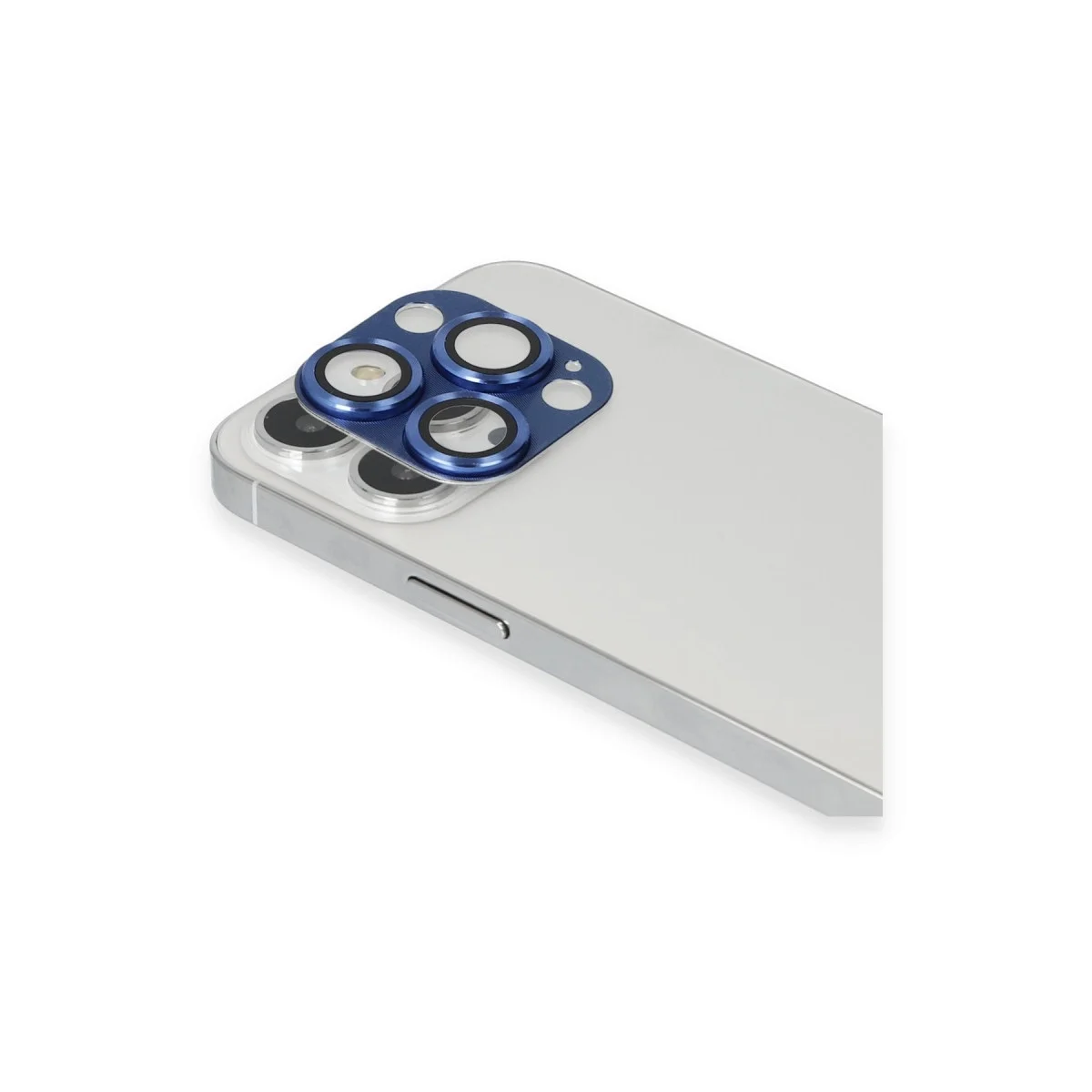 Apple İphone 13 Pro Max Pers Alüminyum Kamera Lens - Lacivert Apple İphone 13 Pro Max Pers Alüminyum Kamera Lens - Lacivert