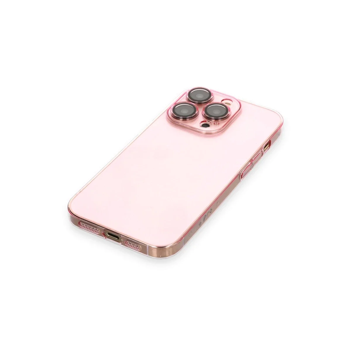 Apple iPhone 13 Pro Max Kılıf Armada Lensli Kapak - Rose Gold Apple iPhone 13 Pro Max Kılıf Armada Lensli Kapak - Rose Gold