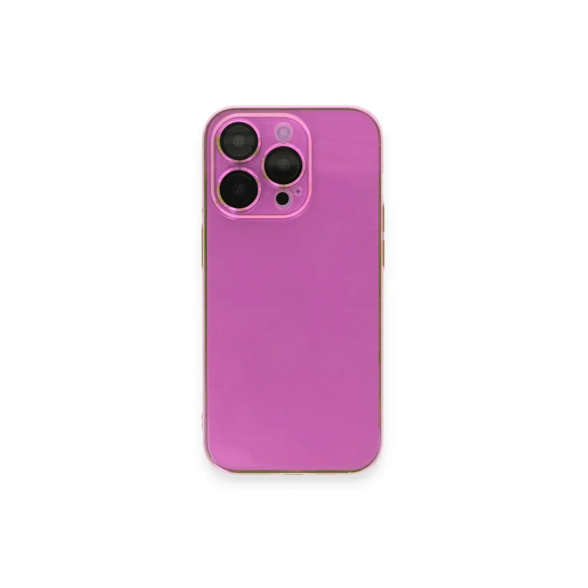 Apple iPhone 13 Pro Max Kılıf Armada Lensli Kapak - Pembe