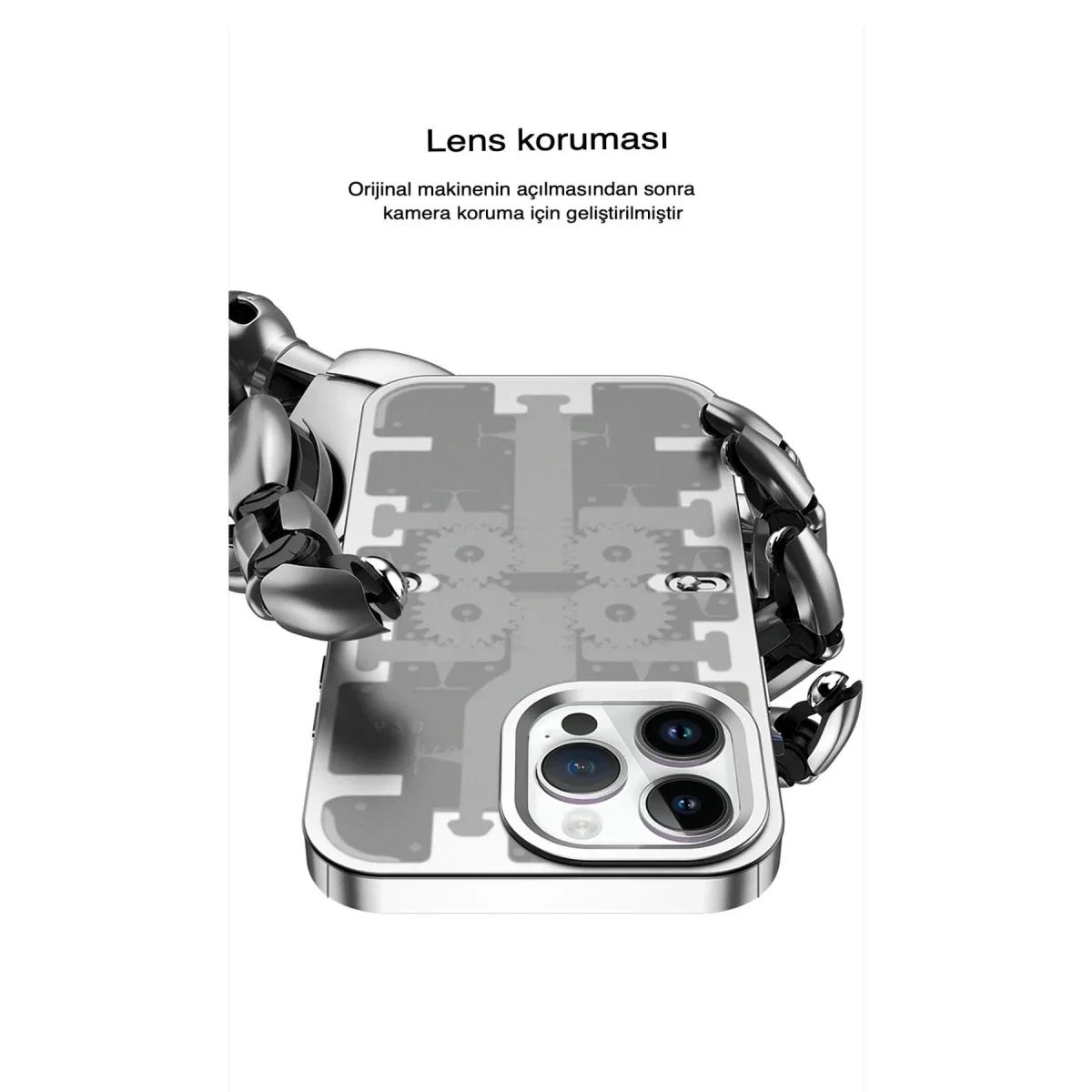 Apple iPhone 13 Pro Kılıf Mekanik Bumper Kapak - Mavi - Görsel 2