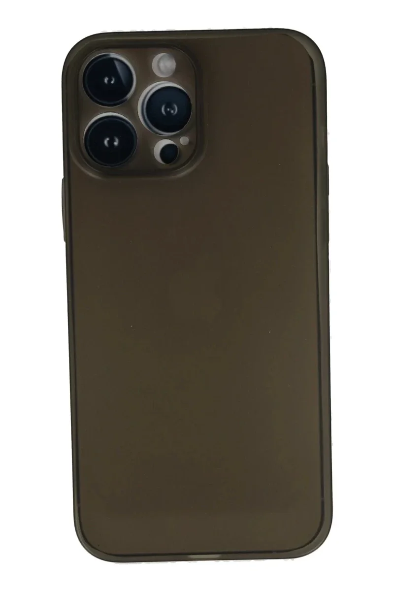 Apple iPhone 13 Pro Kılıf PP Ultra İnce Kapak - Gri Apple iPhone 13 Pro Kılıf PP Ultra İnce Kapak - Gri