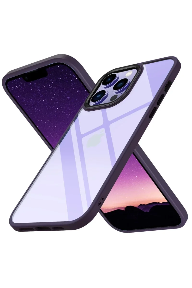 Apple iPhone 13 Pro Max Kılıf Power Silikon - Mor