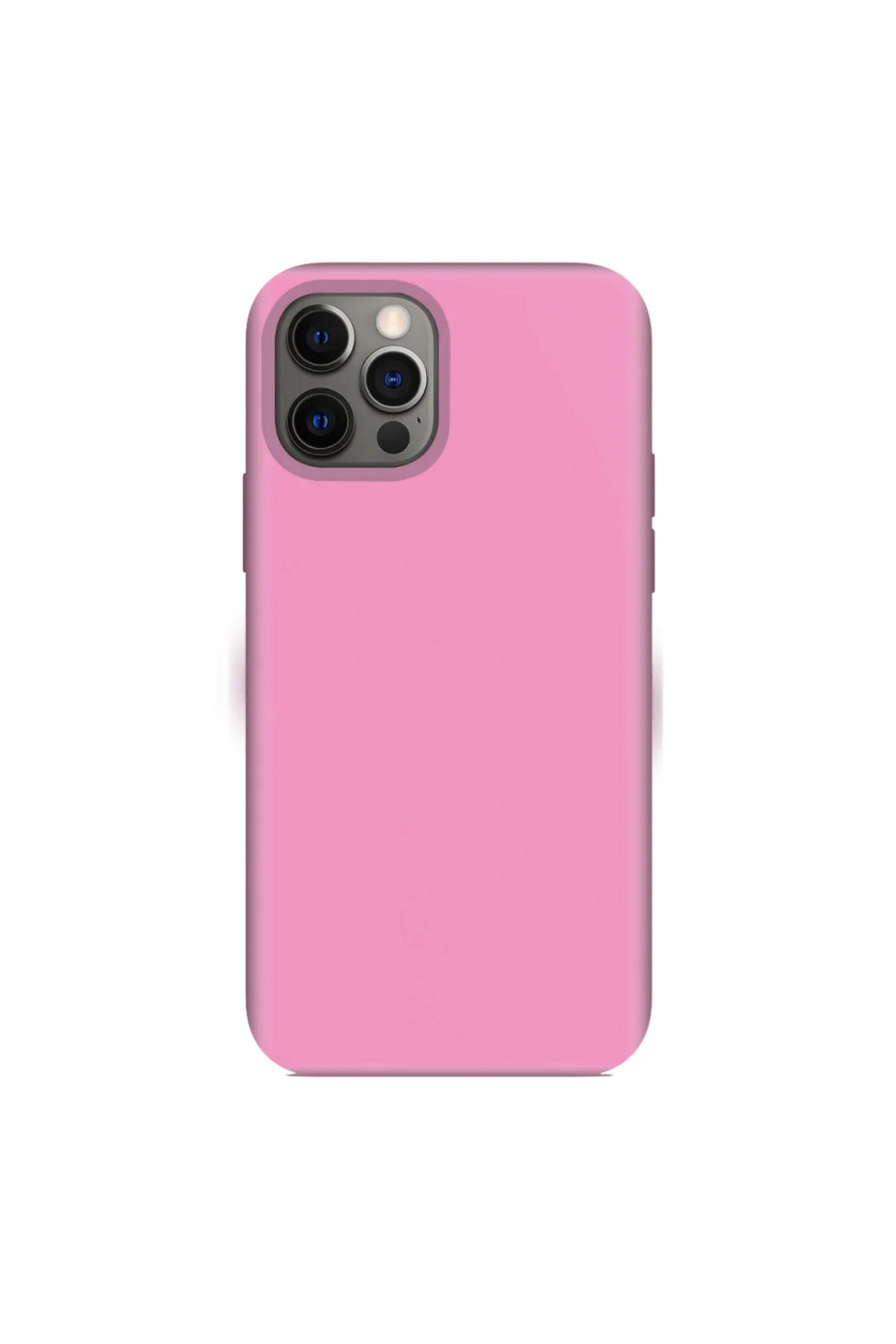 Apple iPhone 13 Pro Max 6.7'' İnce Mat Silikon Kılıf Pembe