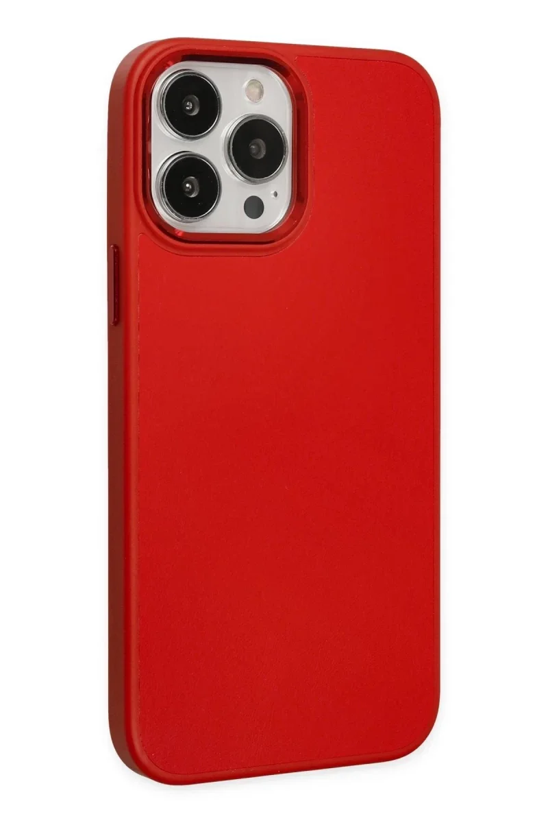 Apple iPhone 13 Pro Kılıf Asya Deri Silikon - Kırmızı Fiyatı, Yorumları ve Özellikleri