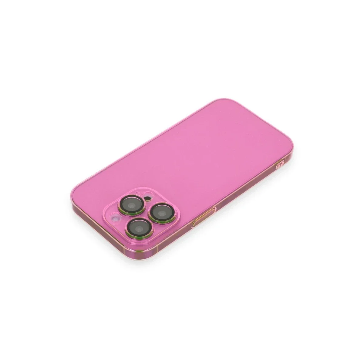 Apple iPhone 13 Pro Max Kılıf Armada Lensli Kapak - Pembe