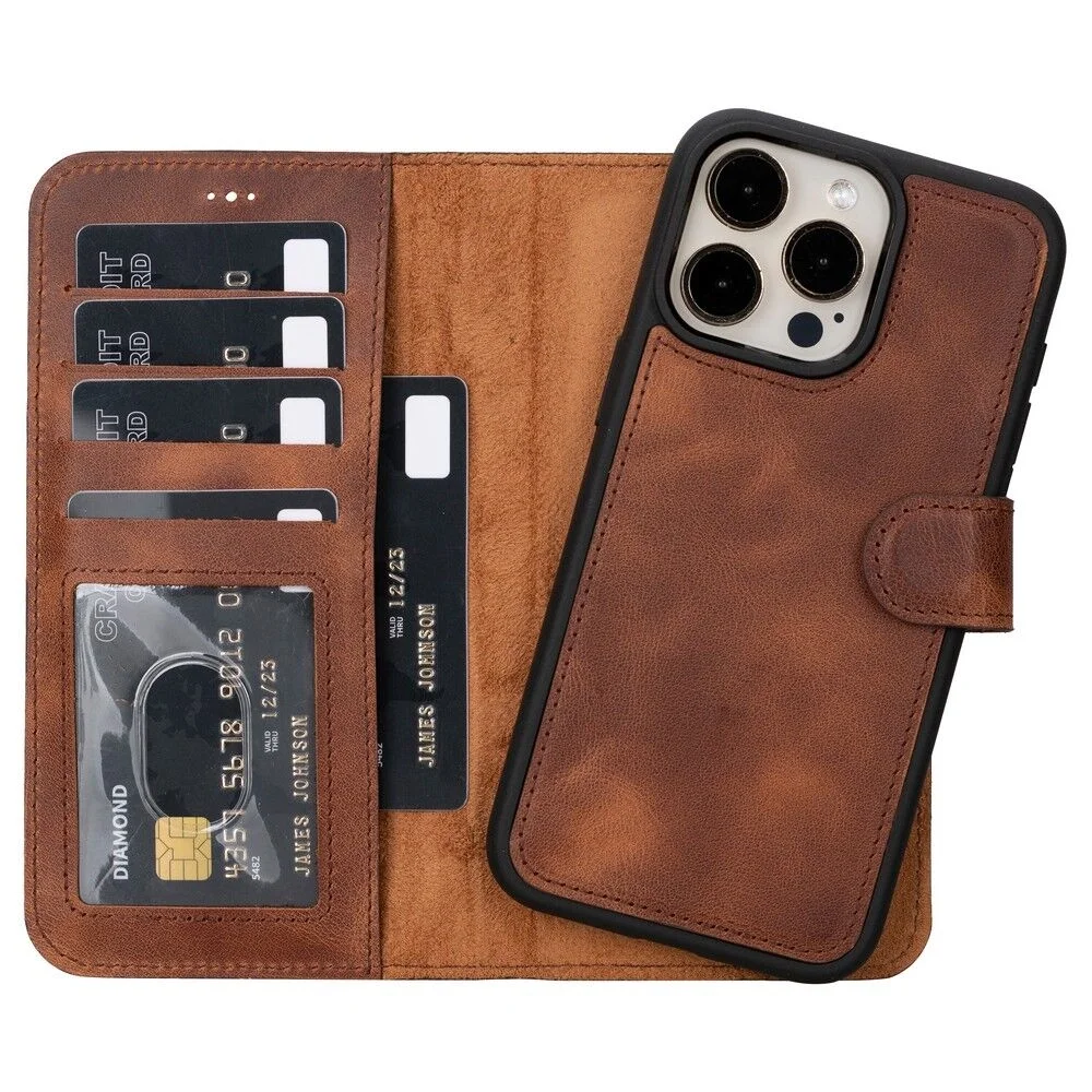 Apple iPhone 13 Pro Max Uyumlu Deri Cüzdanlı Kılıf MWWN TN02 Apple iPhone 13 Pro Max Uyumlu Deri Cüzdanlı Kılıf MWWN TN02