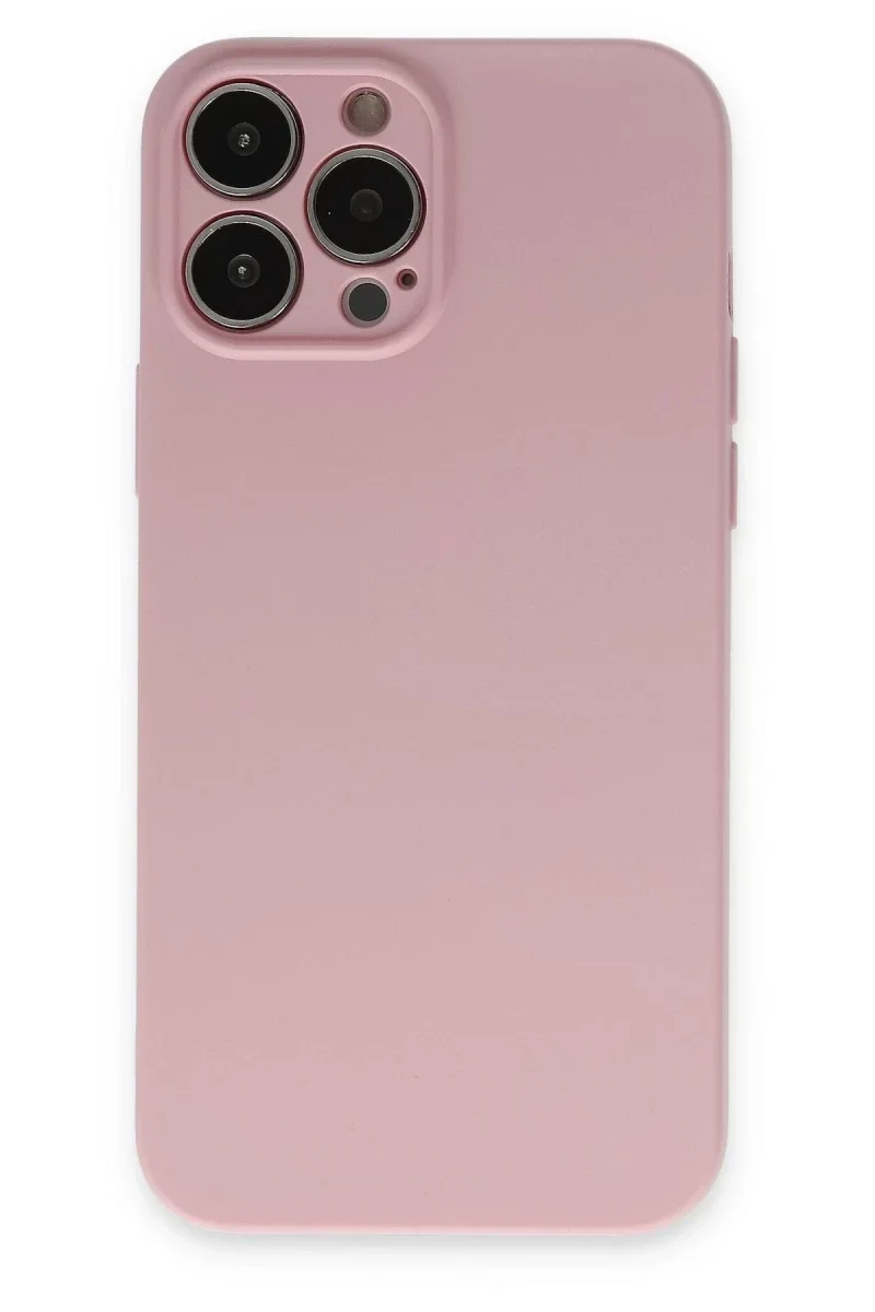 Apple iPhone 13 Pro Kılıf Nano içi Kadife Silikon - Pembe