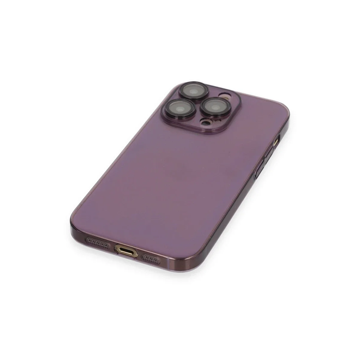Apple iPhone 13 Pro Max Kılıf Armada Lensli Kapak - Derin Mor