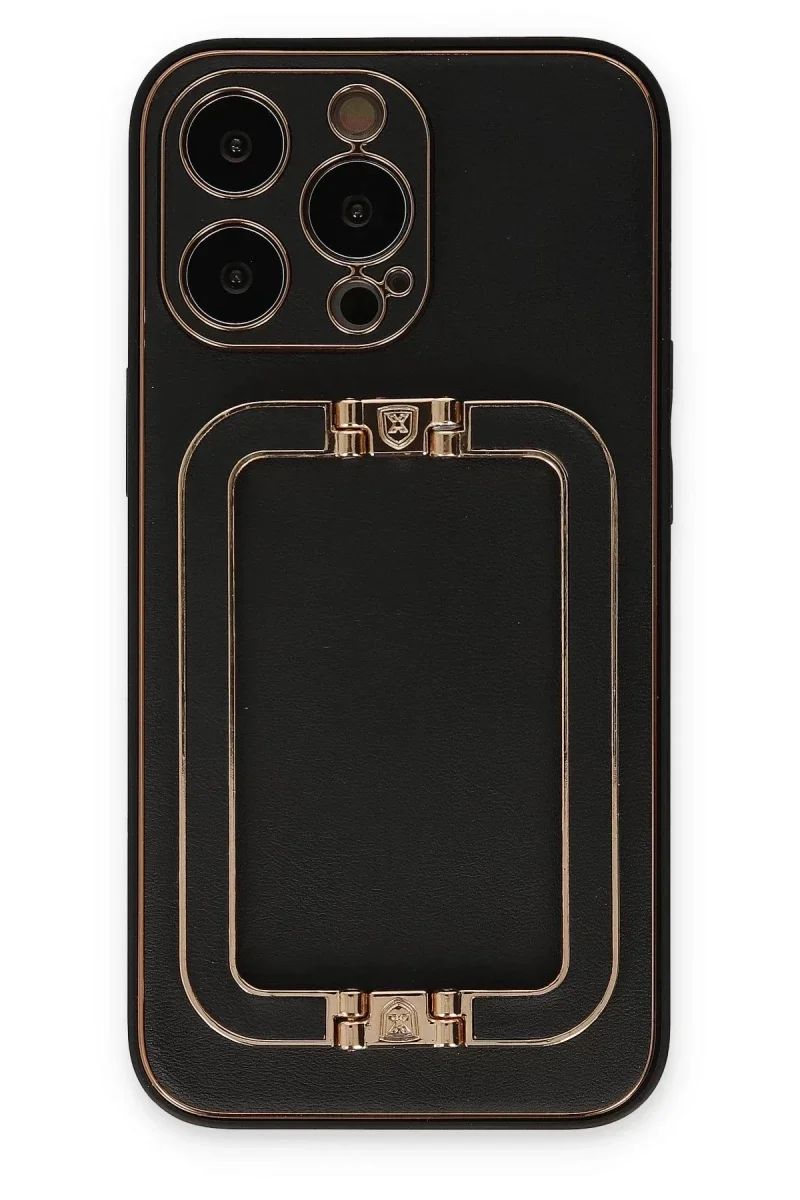 Apple iPhone 13 Pro Kılıf Coco Elit Kapak - Siyah