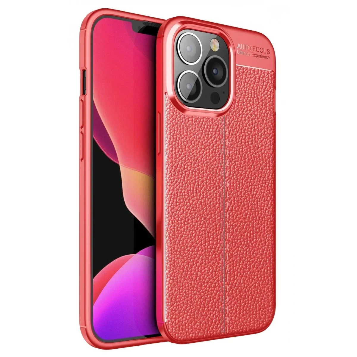 Apple iPhone 13 Pro Kılıf Auto Focus Kapak - Kırmızı Apple iPhone 13 Pro Kılıf Auto Focus Kapak - Kırmızı