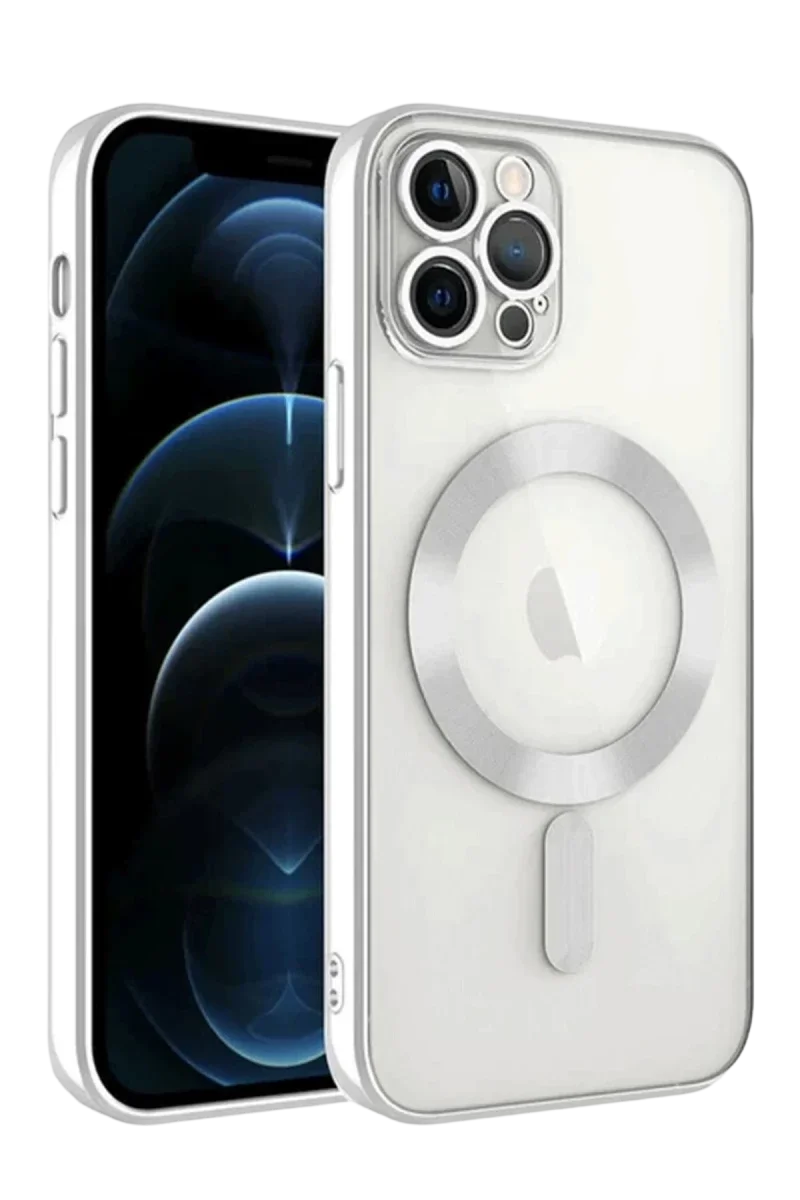 Apple iPhone 13 Pro Kılıf Kross Magneticsafe Kapak - Gümüş