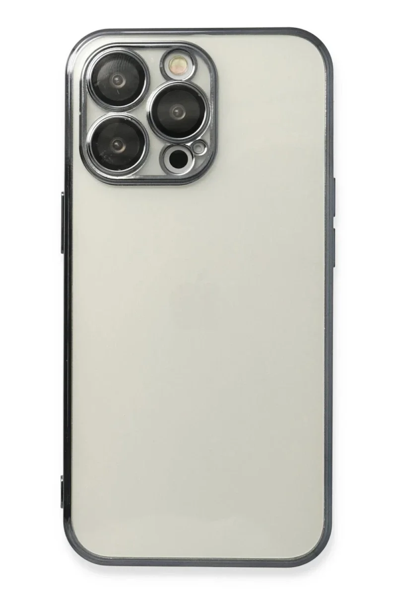 Apple iPhone 13 Pro Max Kılıf Razer Lensli Silikon - Siyah