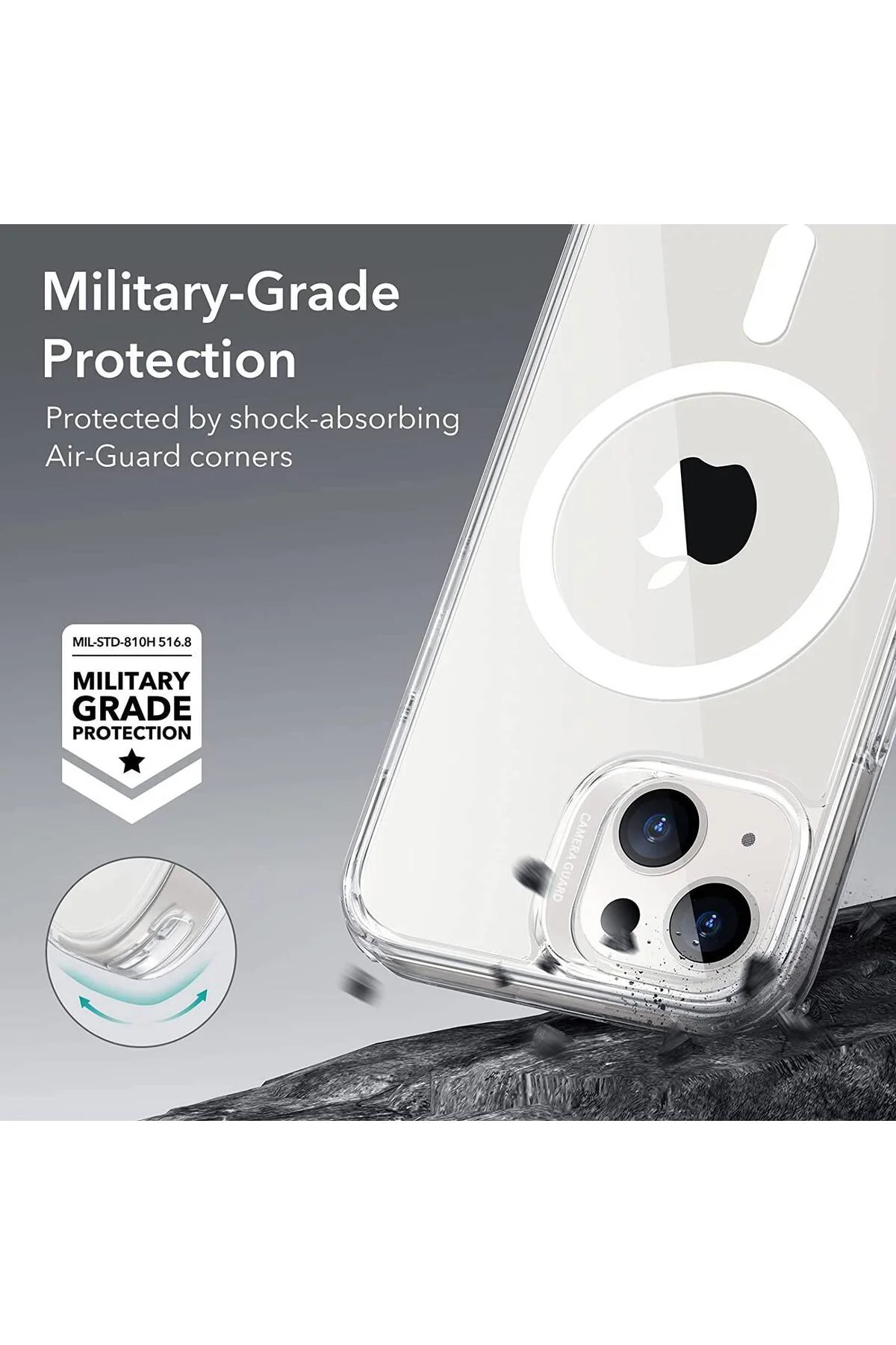 Apple iPhone 13 Pro Max 6.7'' Magsafe Şeffaf Silikon Kılıf