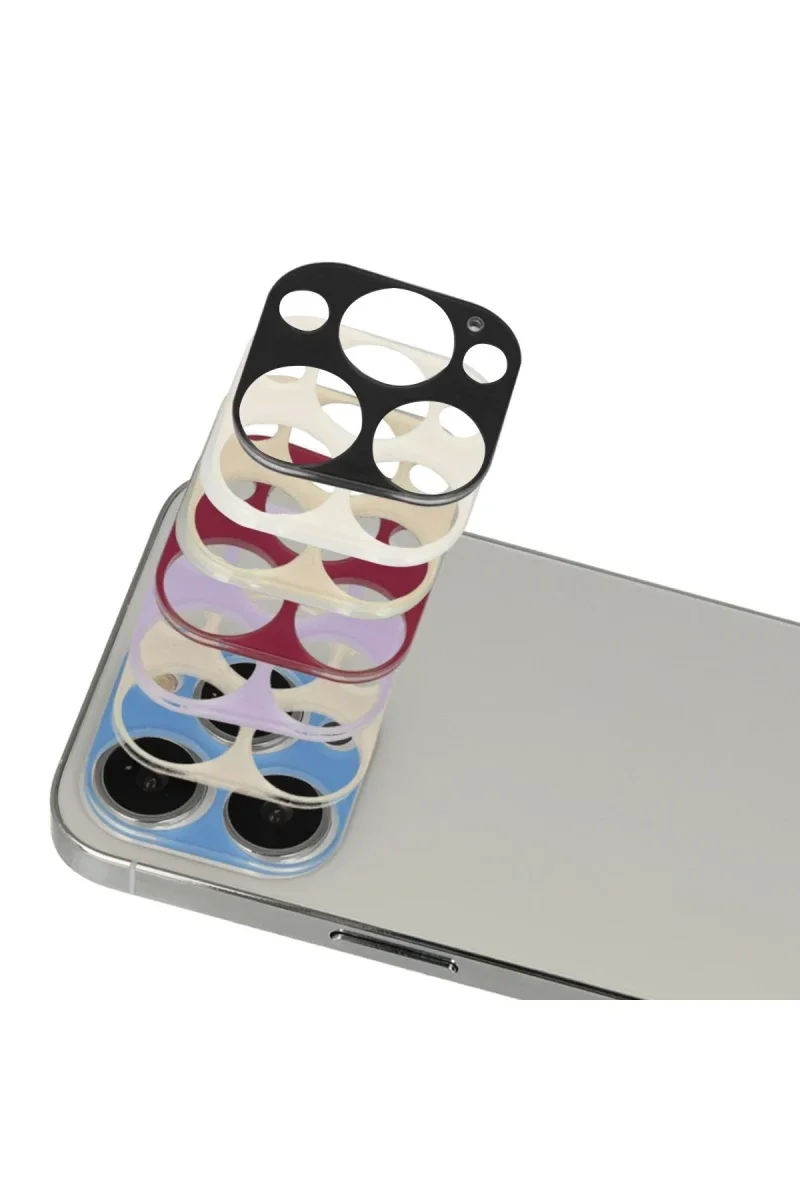 Apple iPhone 13 Pro Max Rainbow Kamera Lens Koruma Cam - Mavi Apple iPhone 13 Pro Max Rainbow Kamera Lens Koruma Cam - Mavi