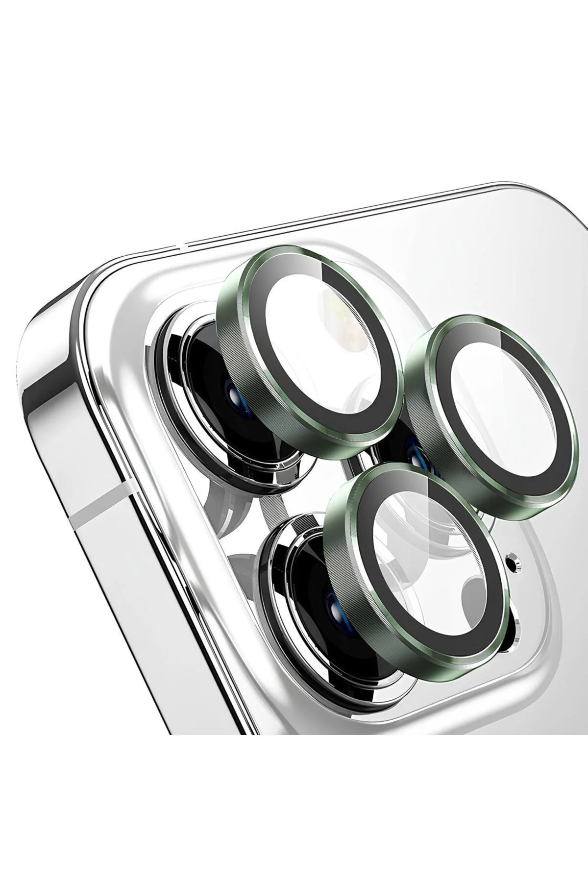Apple iPhone 13 Pro Gerçek Cam Safir Lens Koruma Yeşil