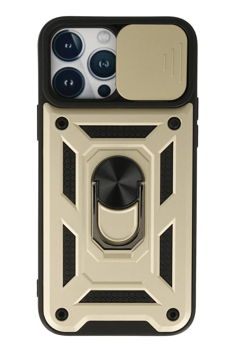 Apple iPhone 13 Pro Max Kılıf Pars Lens Yüzüklü Silikon - Gold Fiyatı, Yorumları ve Özellikleri