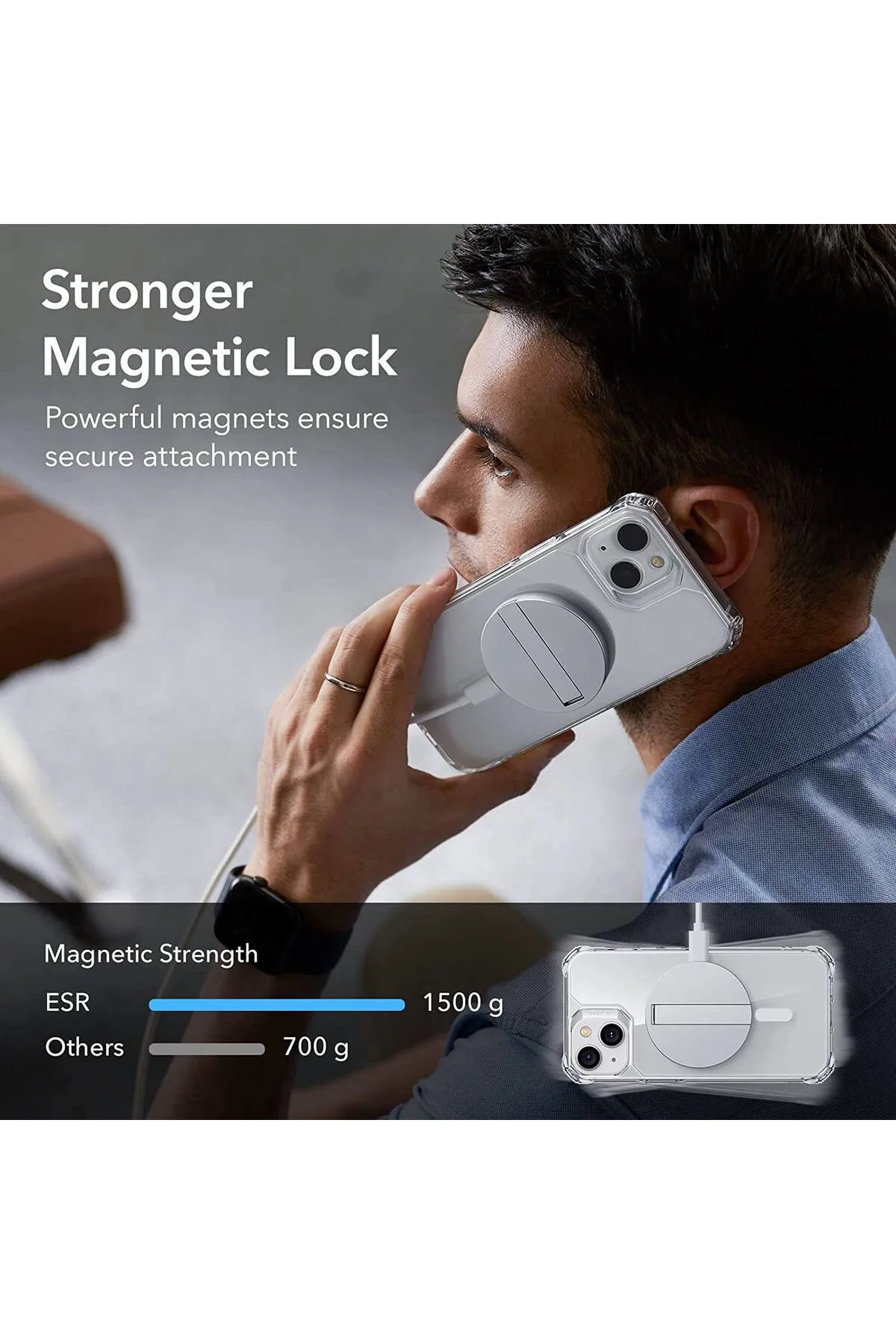 Apple iPhone 13 Pro Max 6.7'' Magsafe Şeffaf Silikon Kılıf