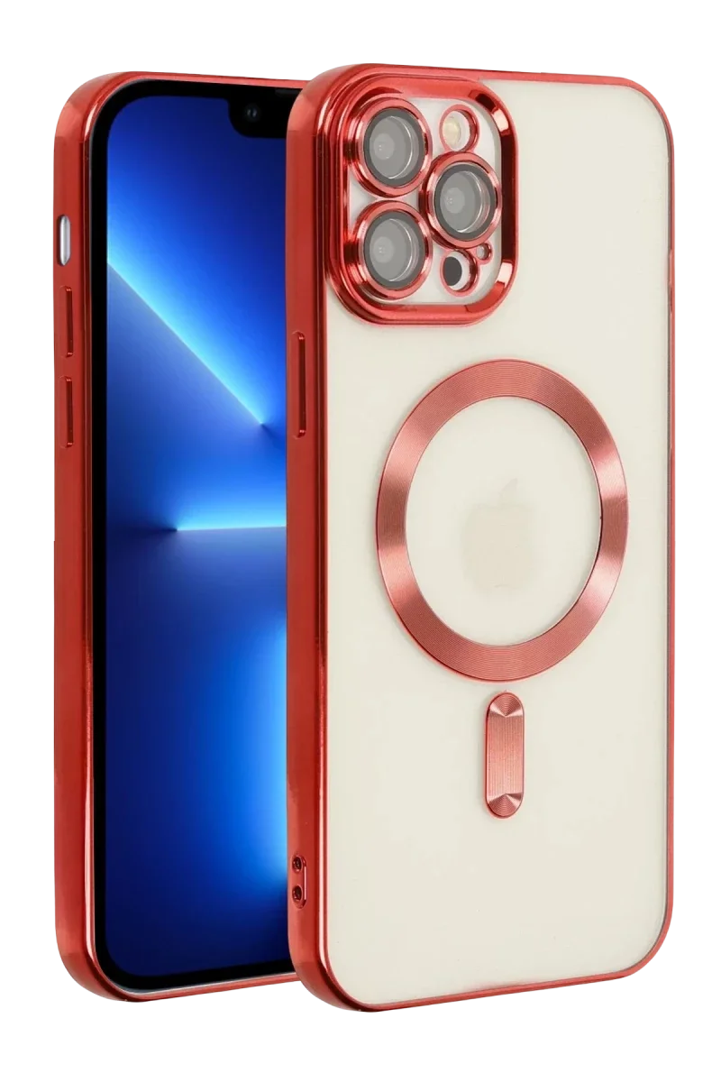 Apple iPhone 13 Pro Kılıf Kross Magneticsafe Kapak - Kırmızı