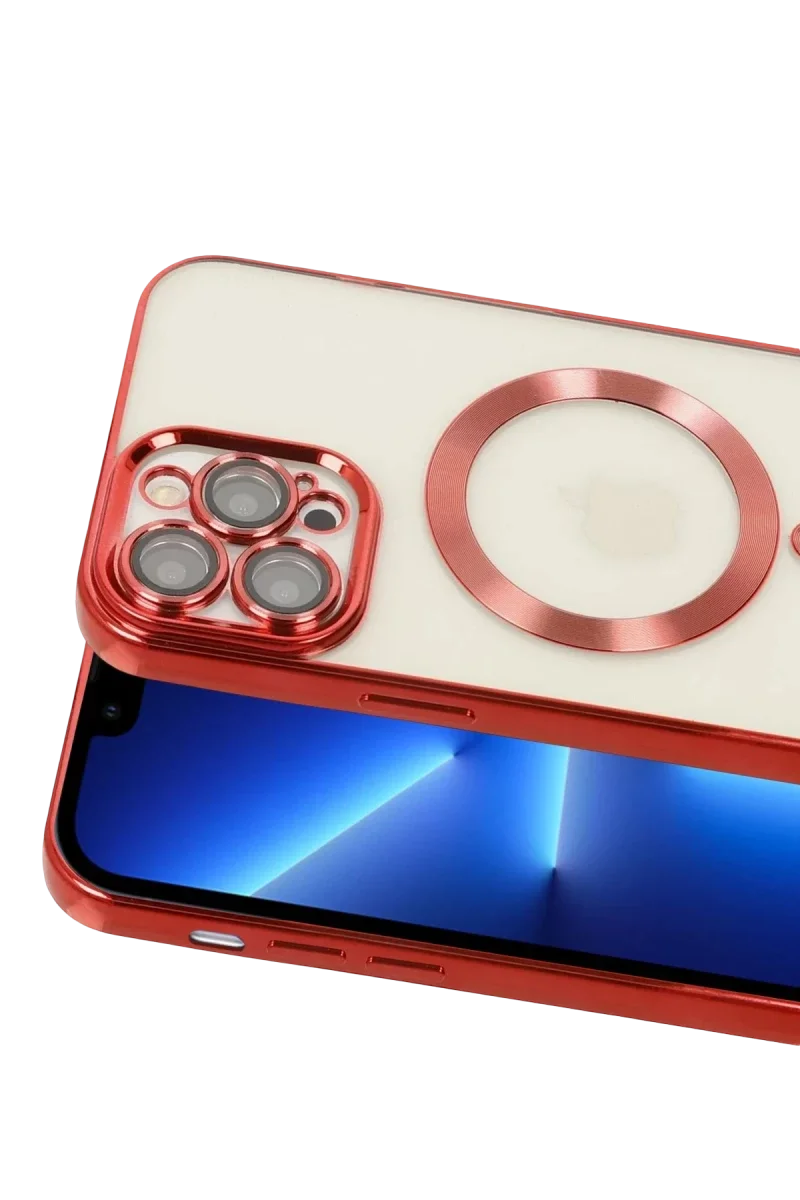 Apple iPhone 13 Pro Kılıf Kross Magneticsafe Kapak - Kırmızı