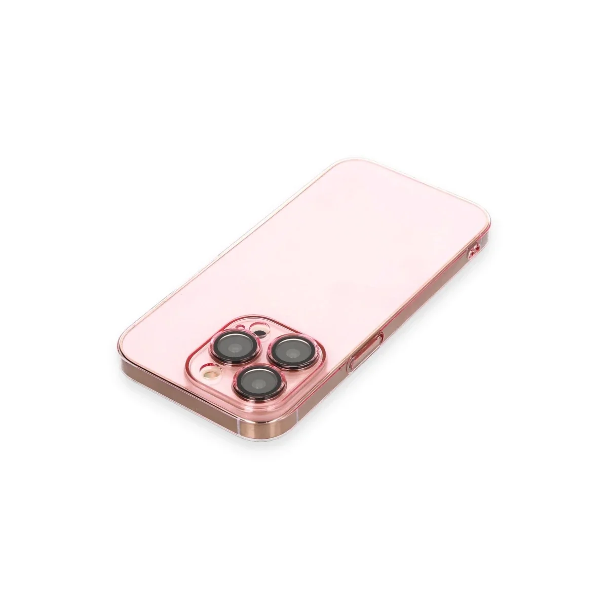 Apple iPhone 13 Pro Kılıf Armada Lensli Kapak - Rose Gold Apple iPhone 13 Pro Kılıf Armada Lensli Kapak - Rose Gold