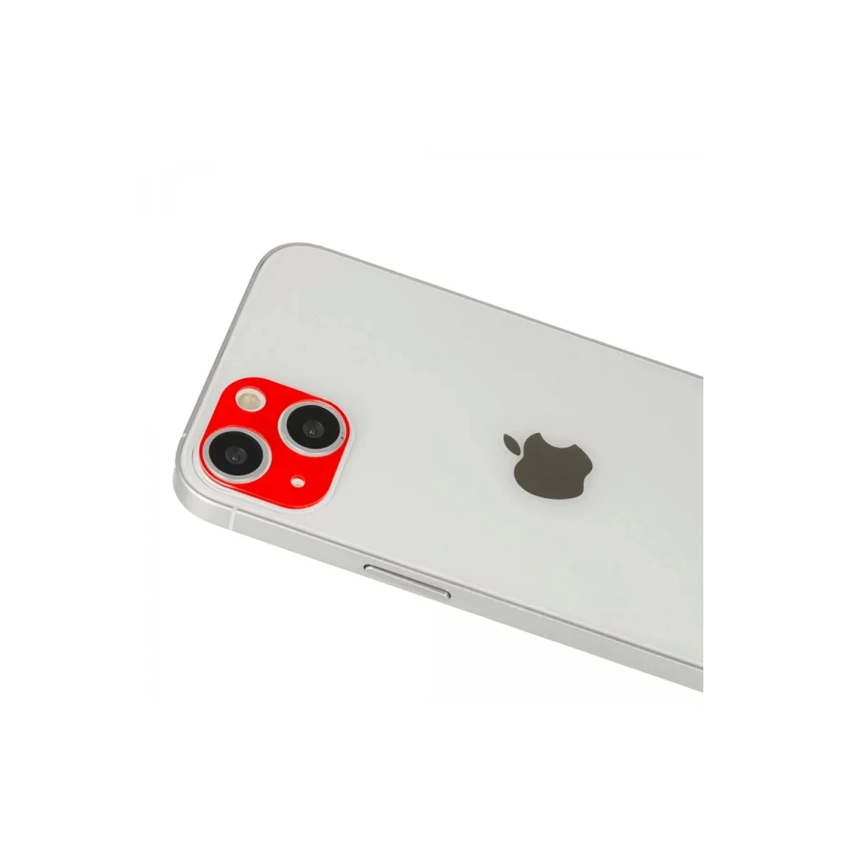 Apple iPhone 13 Rainbow Kamera Lens Koruma Cam - Kırmızı