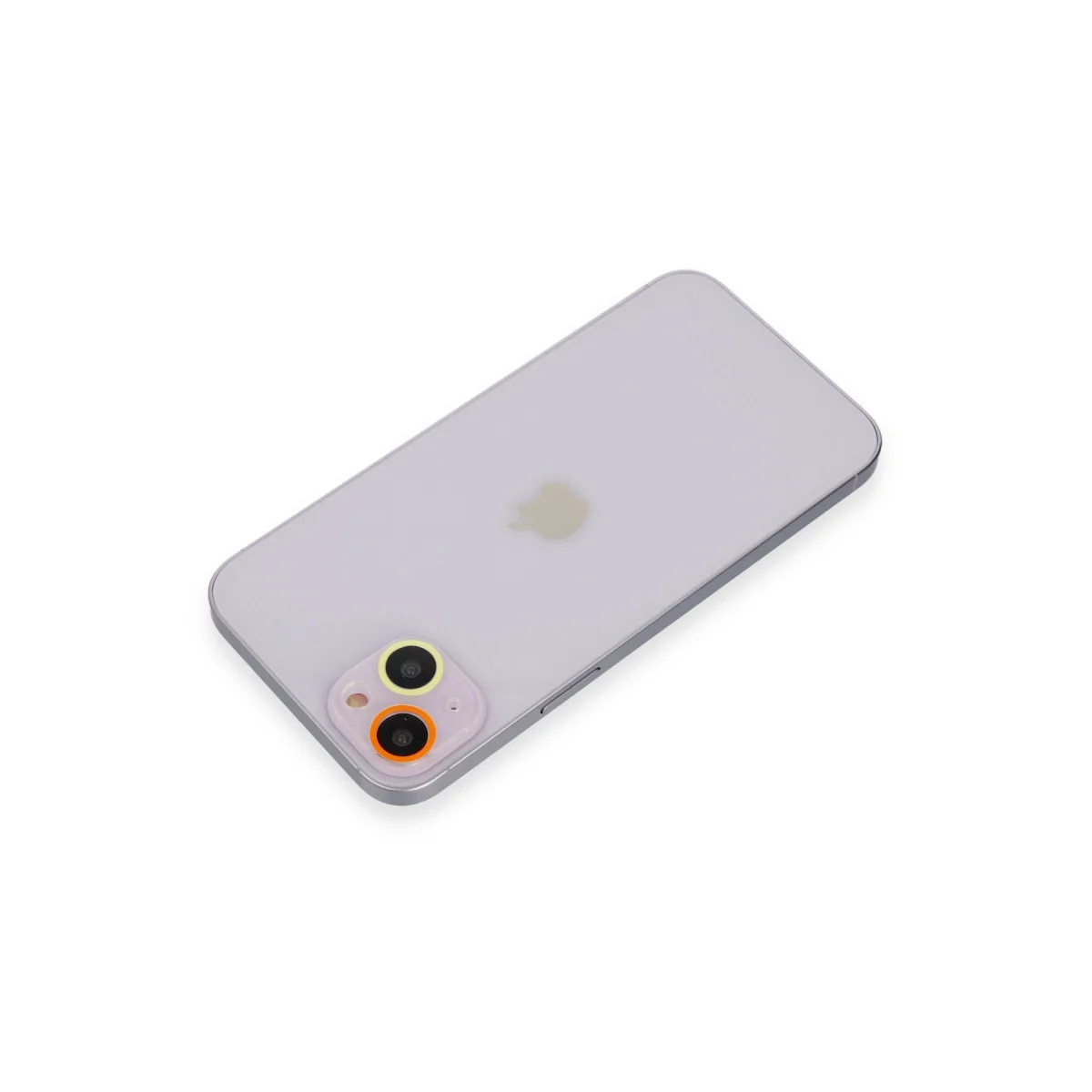 Apple İphone 13 Renkli Kamera Lens Koruma Cam - Sarı-turuncu Apple İphone 13 Renkli Kamera Lens Koruma Cam - Sarı-turuncu