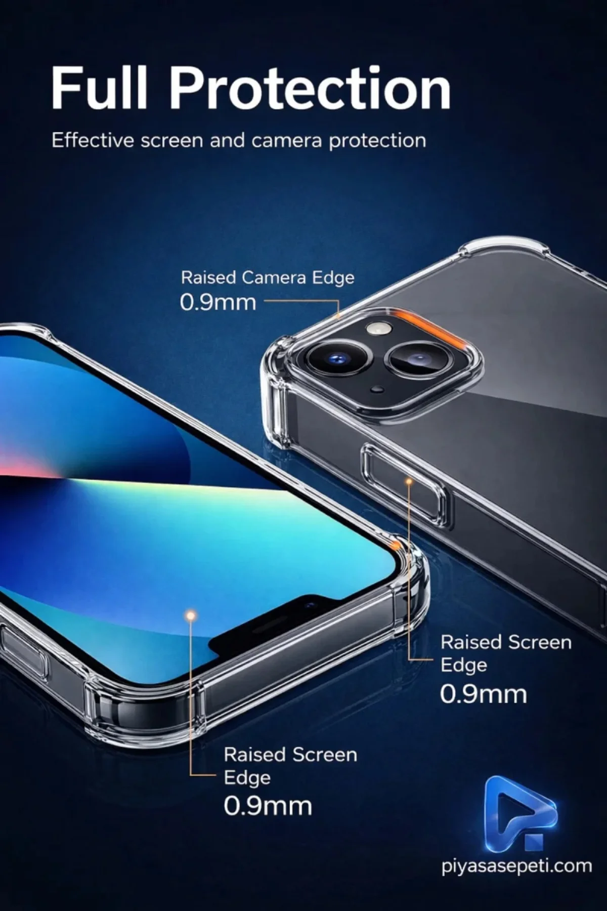 Apple iPhone 13 Şeffaf Tank Silikon Kapak