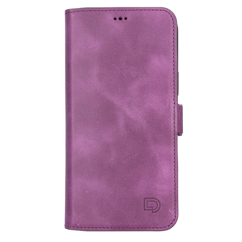 Apple iPhone 13 Pro Max Uyumlu Deri Cüzdanlı Kılıf Rustik Mor Apple iPhone 13 Pro Max Uyumlu Deri Cüzdanlı Kılıf Rustik Mor