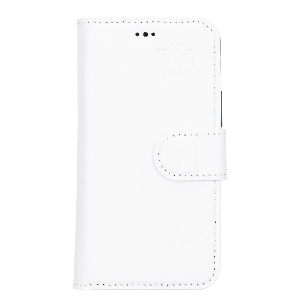 Apple iPhone 13 Mini Uyumlu Deri Cüzdanlı Kılıf F3 Beyaz Apple iPhone 13 Mini Uyumlu Deri Cüzdanlı Kılıf F3 Beyaz