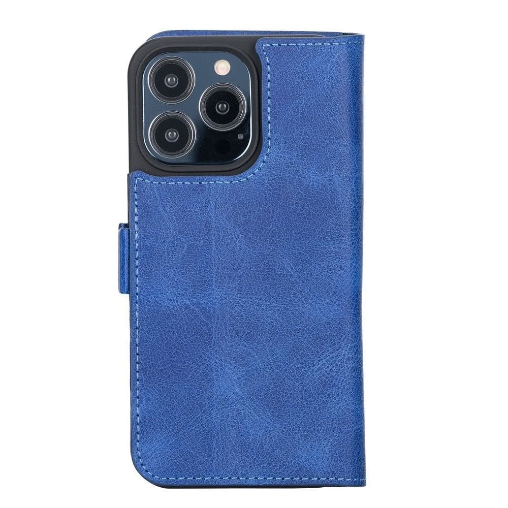Apple iPhone 13 Pro Uyumlu Deri Cüzdanlı Kılıf Okyanus Mavi Apple iPhone 13 Pro Uyumlu Deri Cüzdanlı Kılıf Okyanus Mavi