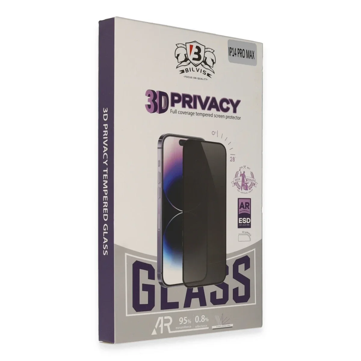 Apple iPhone 14 Bilvis 3D Hayalet Cam Ekran Koruyucu