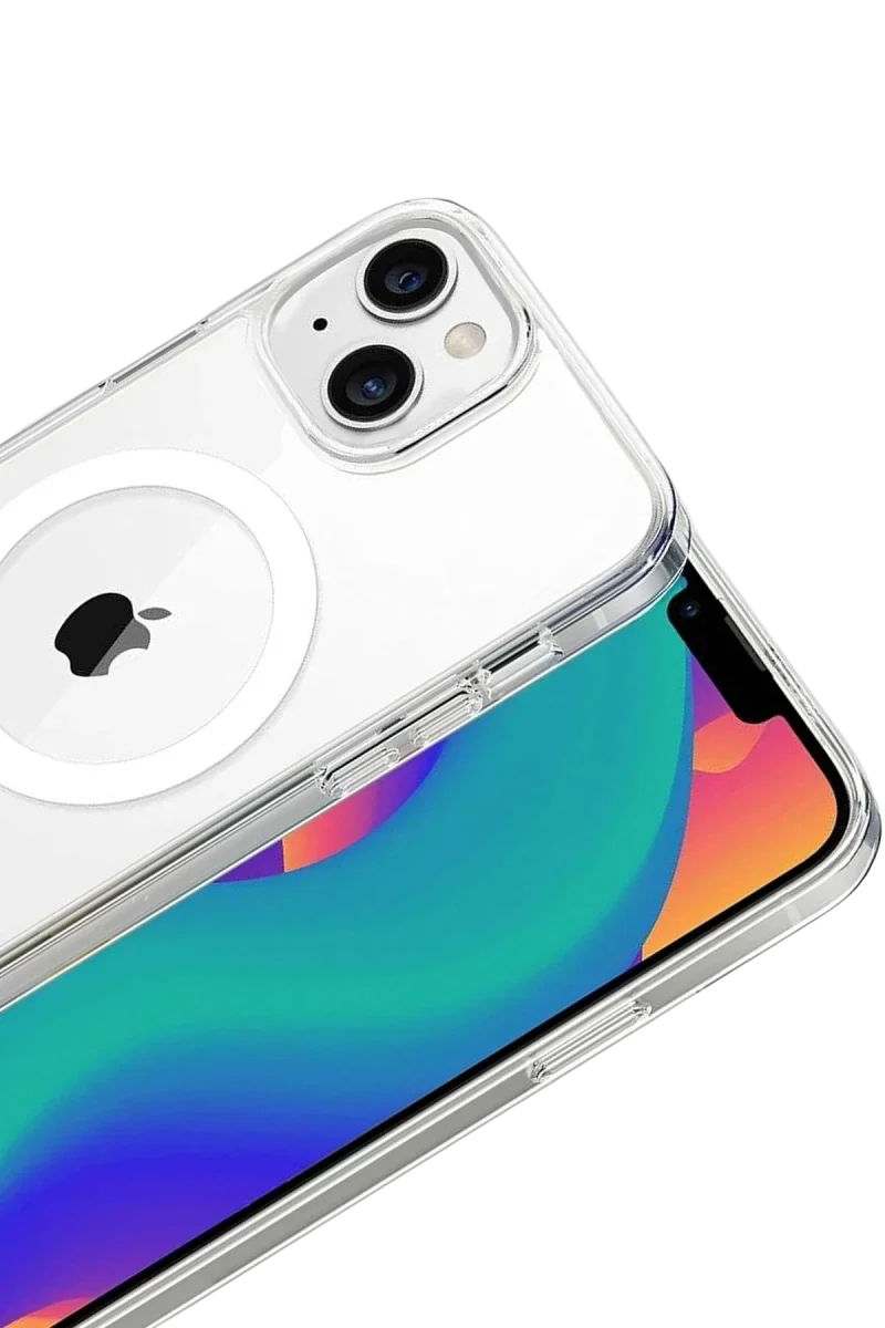 Apple iPhone 14 Combo Sert Şeffaf Magsafe Kapak - Şeffaf Apple iPhone 14 Combo Sert Şeffaf Magsafe Kapak - Şeffaf