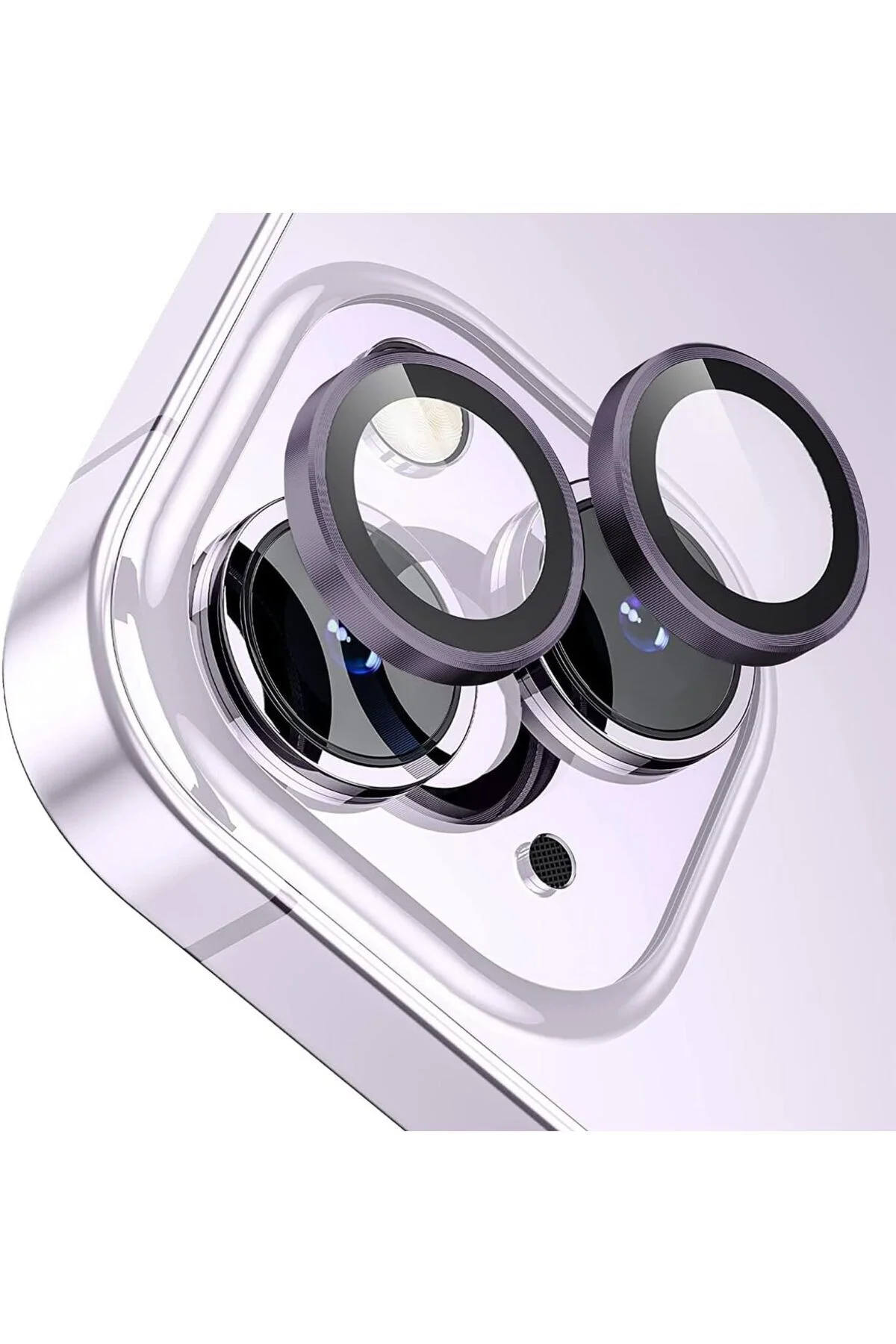 Apple Iphone 14 Gerçek Cam Safir Lens Koruma Gold
