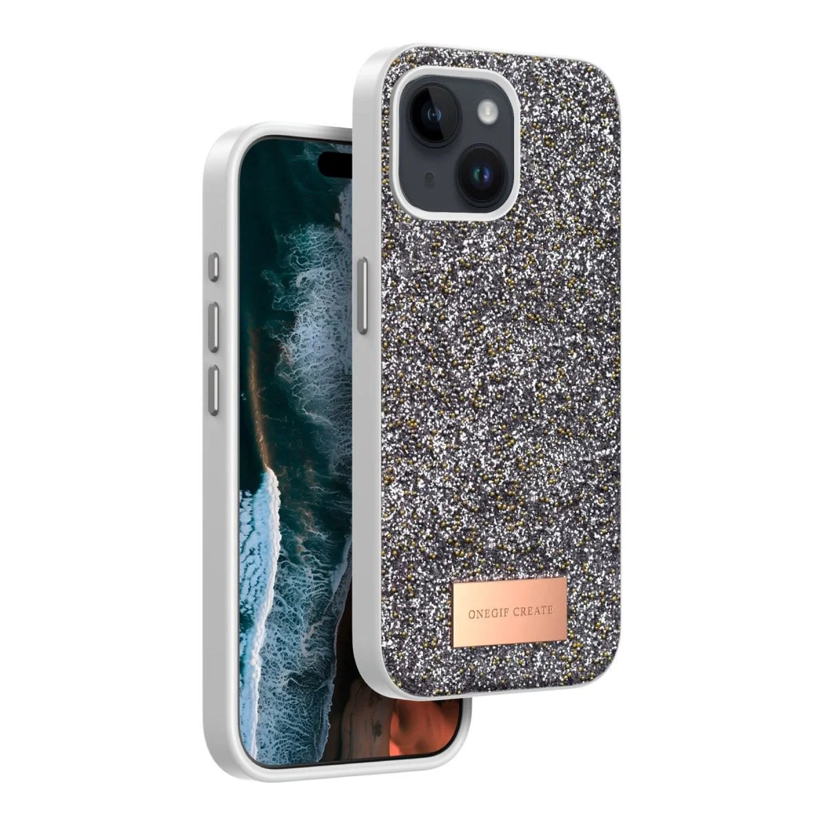 Apple iPhone 14 ile Uyumlu Bright Simli Kapak - Gümüş Renk Fiyatı, Yorumları ve Özellikleri