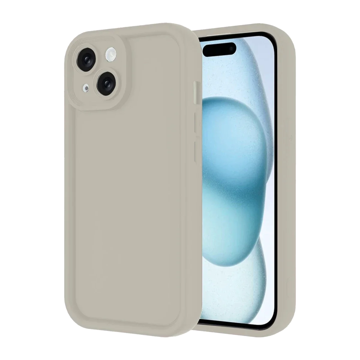 Apple iPhone 14 Kılıf Viera Silikon - Krem Apple iPhone 14 Kılıf Viera Silikon - Krem