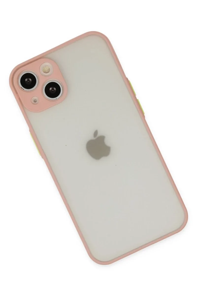 Apple iPhone 14 Kılıf Montreal Silikon Kapak - Pembe Apple iPhone 14 Kılıf Montreal Silikon Kapak - Pembe