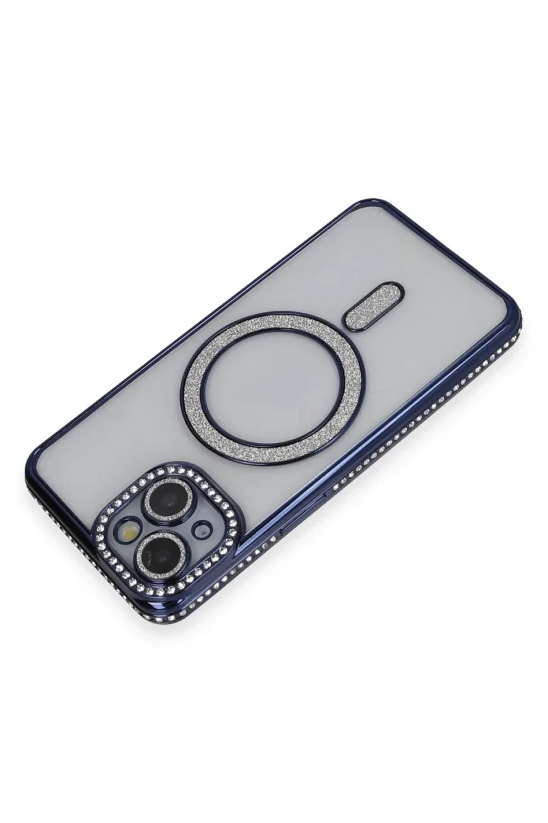 Apple iPhone 14 Kılıf Joke Simli Magneticsafe Kılıf - Lacivert Fiyatı, Yorumları ve Özellikleri