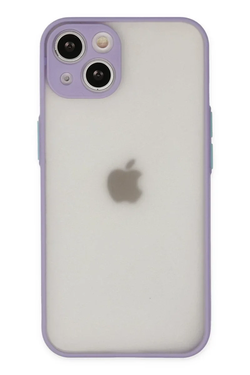 Apple iPhone 14 Kılıf Montreal Silikon Kapak - Mor Apple iPhone 14 Kılıf Montreal Silikon Kapak - Mor
