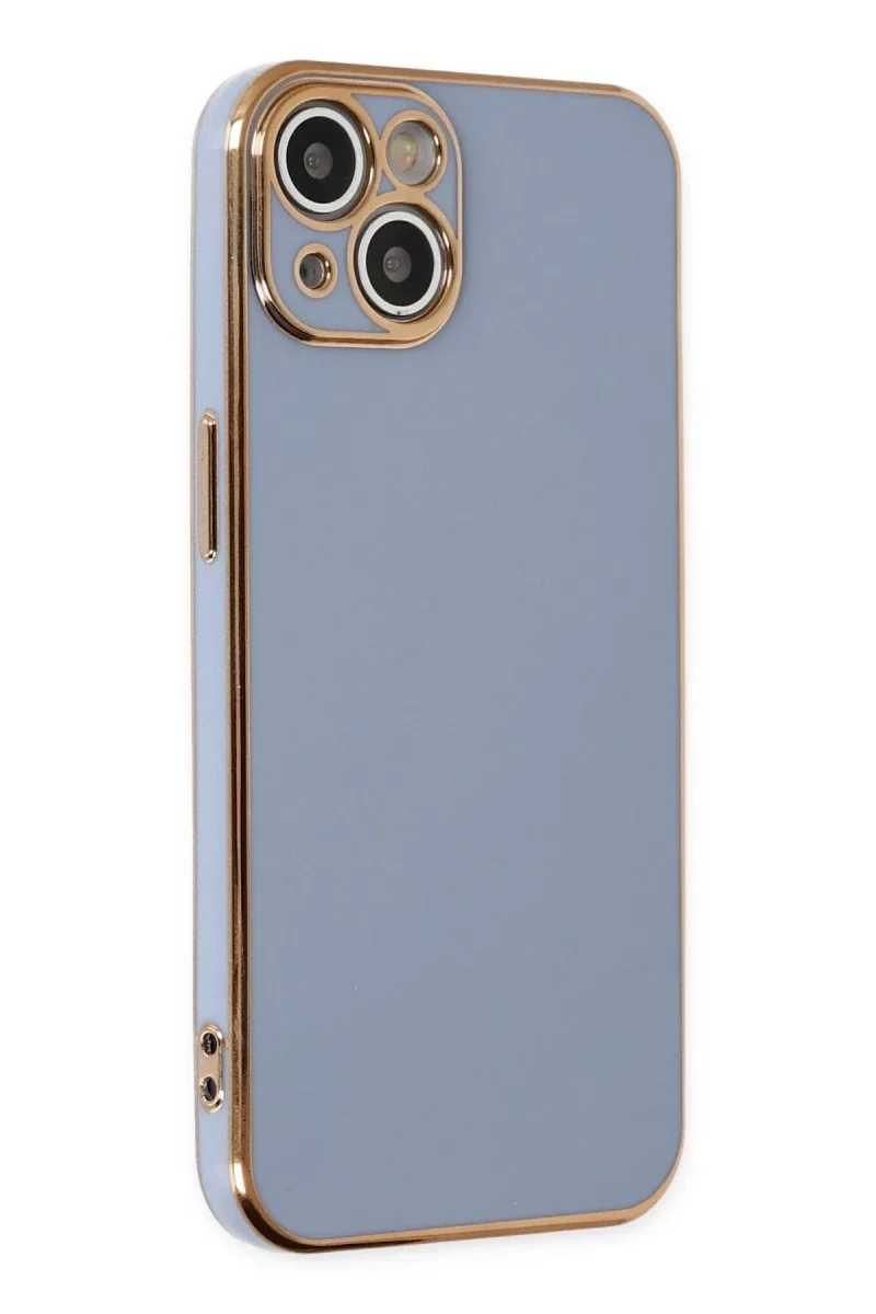 Apple iPhone 14 Kılıf Volet Silikon - Mavi Apple iPhone 14 Kılıf Volet Silikon - Mavi