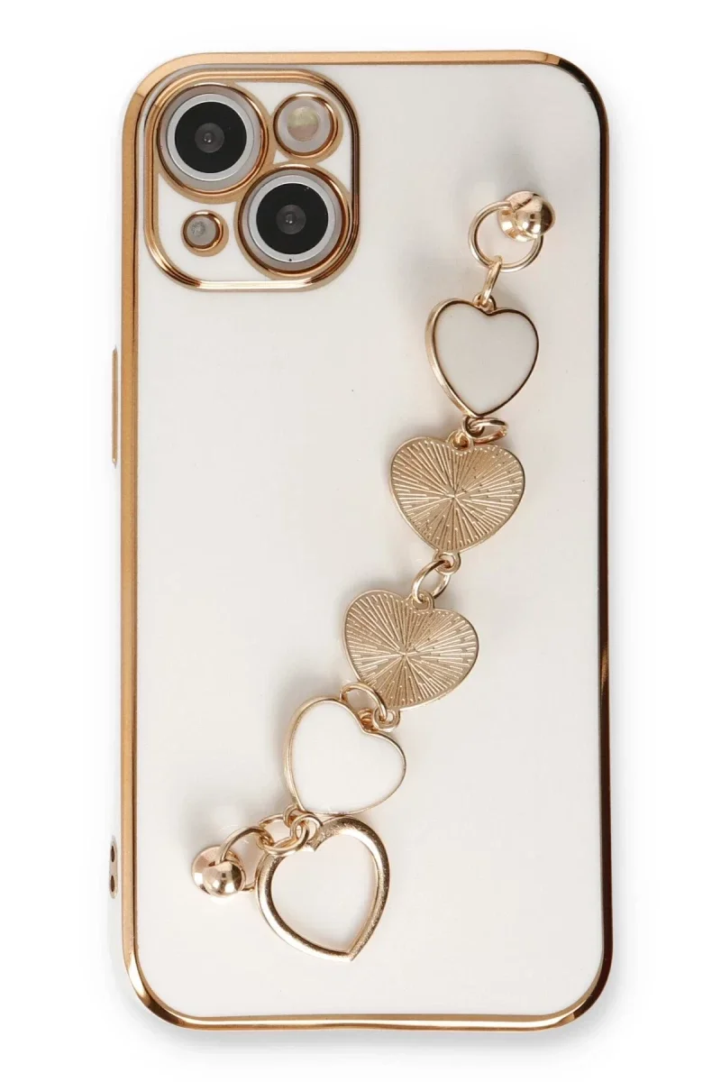 Apple iPhone 14 Kılıf Esila Silikon - Beyaz Apple iPhone 14 Kılıf Esila Silikon - Beyaz