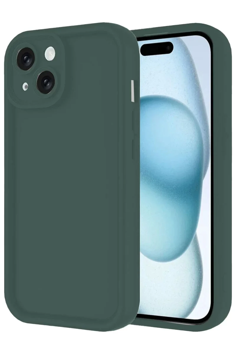 Apple iPhone 14 Kılıf Viera Silikon - Koyu Yeşil Apple iPhone 14 Kılıf Viera Silikon - Koyu Yeşil