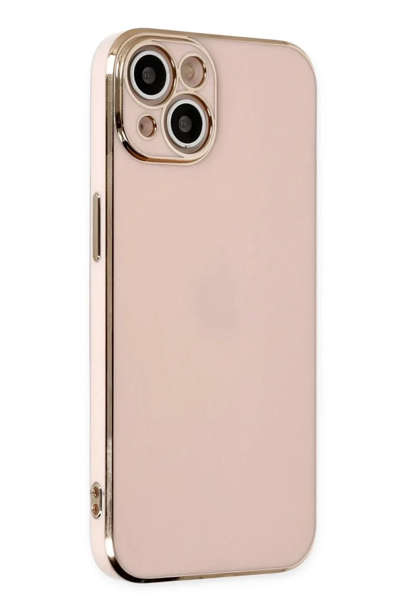 Apple iPhone 14 Kılıf Volet Silikon - Pembe