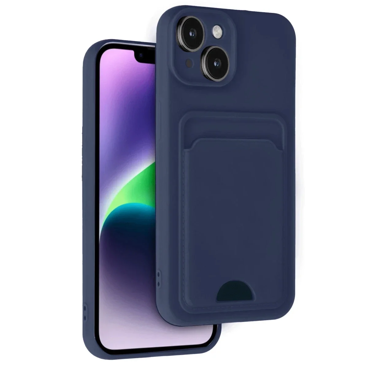 Apple iPhone 14 Kılıf Kelvin Kartvizitli Silikon - Lacivert Apple iPhone 14 Kılıf Kelvin Kartvizitli Silikon - Lacivert