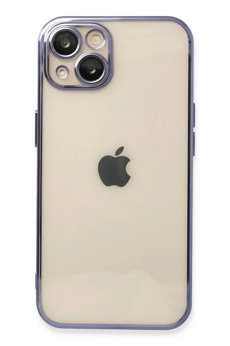 Apple iPhone 14 Kılıf Razer Lensli Silikon - Mor Apple iPhone 14 Kılıf Razer Lensli Silikon - Mor