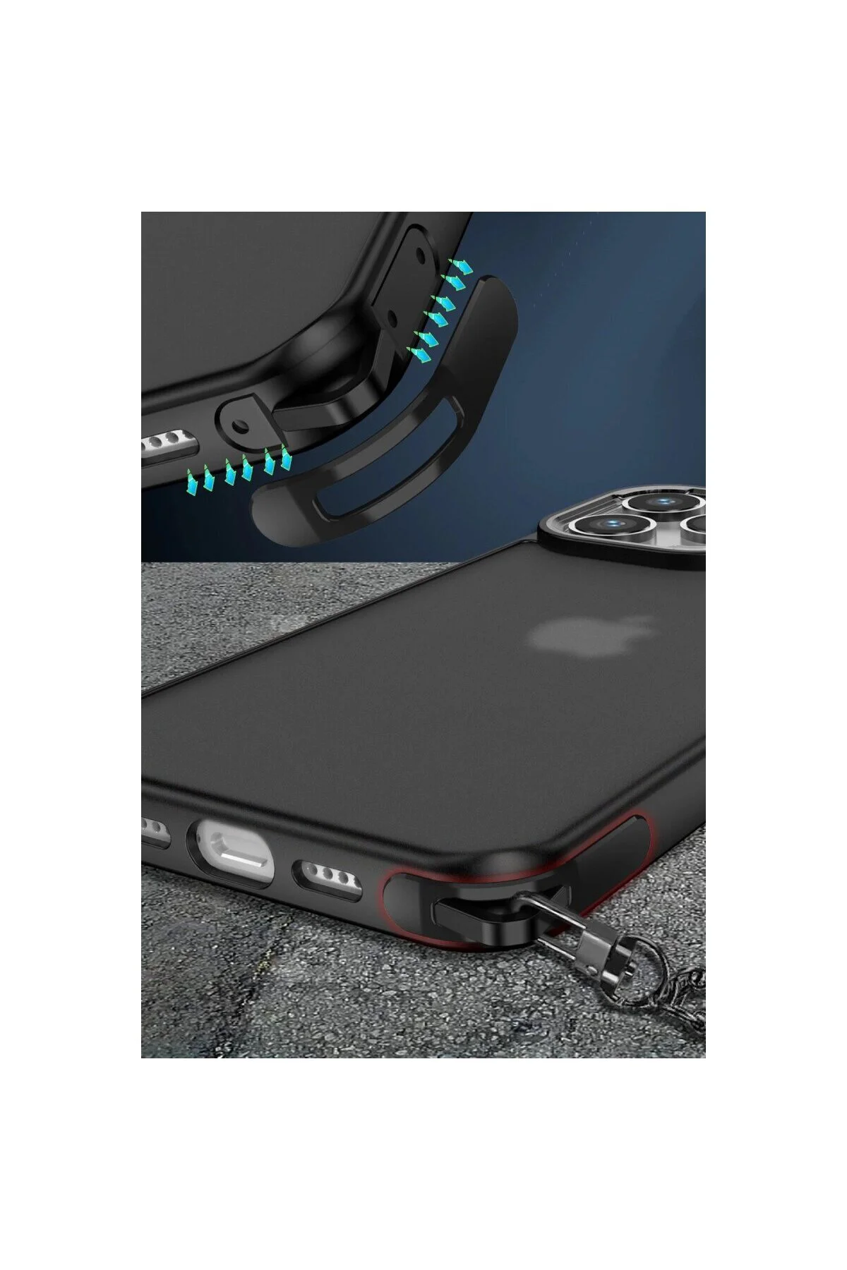 Apple İphone 14 Kılıf Elegant Kapak - Siyah