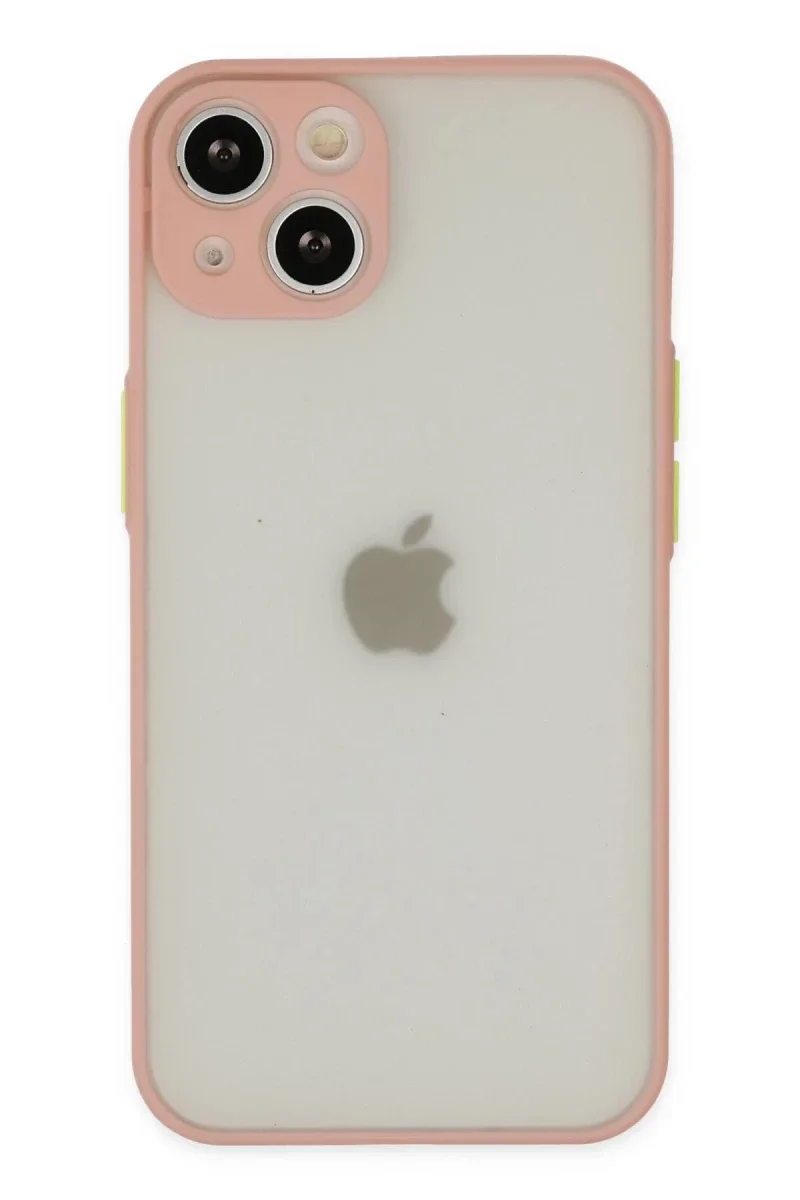 Apple iPhone 14 Kılıf Montreal Silikon Kapak - Pembe Apple iPhone 14 Kılıf Montreal Silikon Kapak - Pembe
