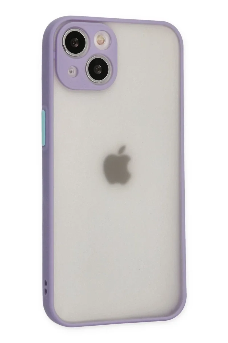 Apple iPhone 14 Kılıf Montreal Silikon Kapak - Mor Apple iPhone 14 Kılıf Montreal Silikon Kapak - Mor