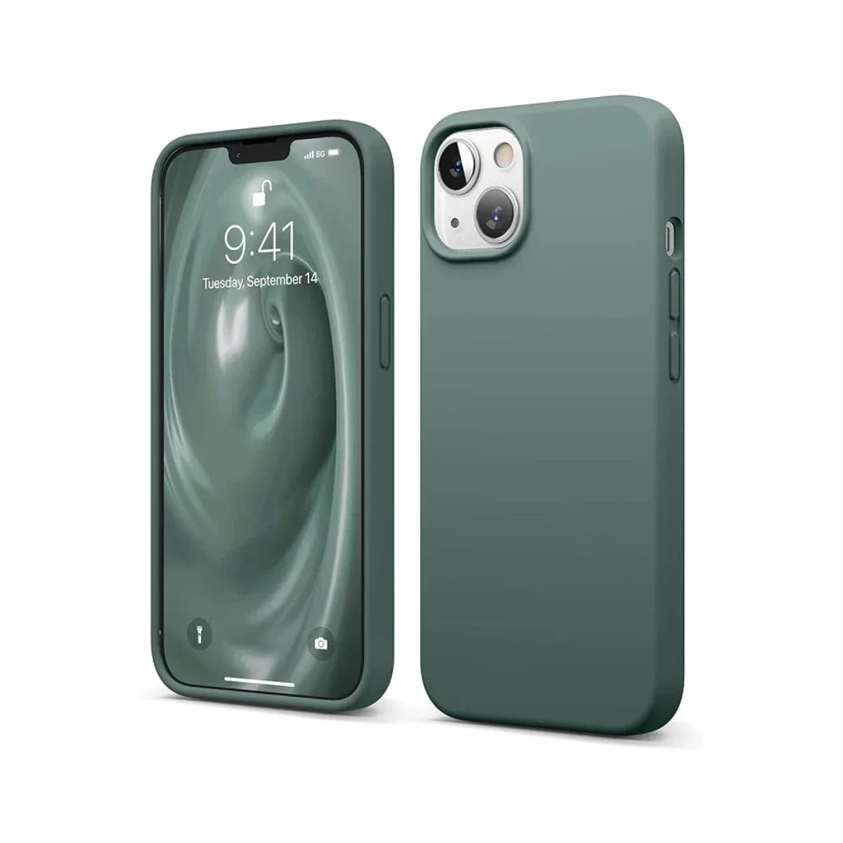 Apple iPhone 14 Kılıf First Silikon - Koyu Yeşil Apple iPhone 14 Kılıf First Silikon - Koyu Yeşil